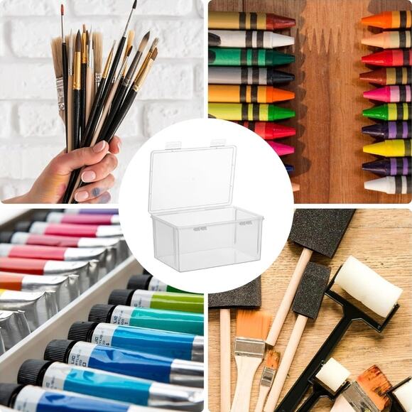 Rainmae Paint Storage Box Plastic Lid Fits 20 2 fl oz Acrylic Paint Bottles s27 - Picture 5 of 8